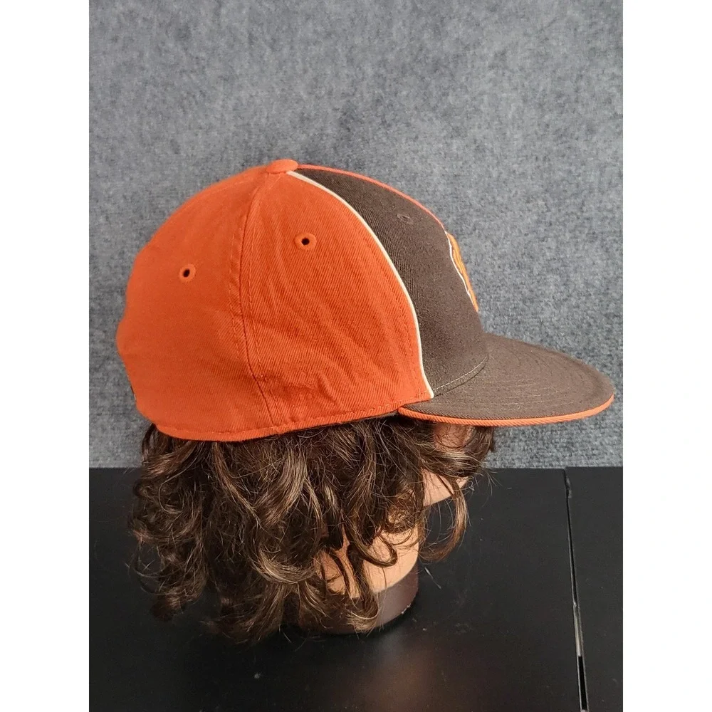 Cleveland Browns Reebok Fitted Hat‎ Sz 7 1/8 Vintage NFL Wool Cap Bulldog Logo